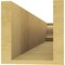 Ekena Millwork 6in. W x 6in. H x 36in. L Newport Woodgrain TimberThane Rafter Tail, Primed Tan RFTUR06X06X36NEWRCPR - alternate 6